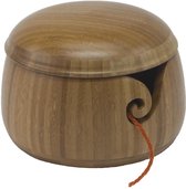 Bamdura Bamboe Yarn Bowl - met deksel - Garenhouder - Wol dispenser