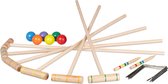 Relaxdays croquet spel - set - hout - buitenspel - outdoorspel - kinderen en volwassenen