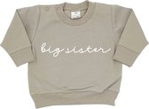 Sweater voor kind - Big Sister - Maat 98 - Cremekleur - Ik word grote zus - Zwanger - Geboorte - Gezinsuitbreiding - Aankondiging - Cadeau - Zwangerschapsaankondiging - Girl