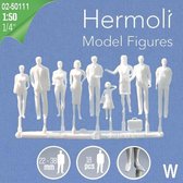 Hermoli Maquettebouw Staande figuren 1:50 wit 18st