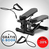 Marbo Stepper - Stepper Fitness - Home Trainer - Verstevigd - 2 weerstandsbanden - Met Monitor - verstelbare weerstand - step fitness - mini stepper - Verticale stepper - professioneel -  - Stair Stepper - Step-apparaat - Mini Fitnessapparaat - Step