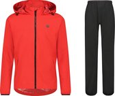 AGU GO Regenpak Essential Unisex - Rood - M - Dames & Heren - Waterdicht & Ademend