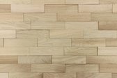 wodewa lambrisering hout 3D optiek natuurlijk eiken, naturel 1m² wandpanelen moderne wanddecoratie houten lambrisering houten wand woonkamer keuken slaapkamer