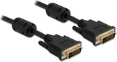 DeLOCK 3m DVI 24+5 DVI kabel DVI-I Zwart