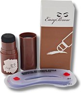 EasyBrow wenkbrauw kit donkerbruin - Wenkbrauw sjabloon 24 stuks - Wenkbrauw stempel - Wenkbrauw poeder - Eyebrow stamp - Brow lift