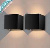 Nince Wandlamp Set van 2 - 12W - Geschikt voor Binnen/Buiten - Industrieel Modern