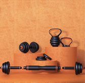 Active Panther Dumbbell set 40 kg - Zwart/Oranje Verstelbare Halter, Dumbbell & Kettlebell Stang 40 kg Totaal