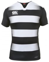 Canterbury Vapodri Challenge Rugby Jersey Hooped Junior  Sportshirt performance - Maat 128  - Unisex - zwart/wit