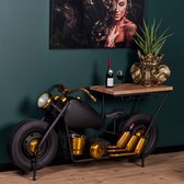 Industriële wijnkast "Harley" 175x43x84 cm mangohout en metaal