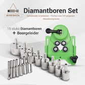 Breskol diamantboor diamantboren set voor gemakkelijk en efficiënt klussen - diamantboren - diamantboren set - tegelboor - glasboor - diamantboor 6 mm - diamantboor 8 mm - diamantboor nat - 15 delige set + Boorgeleider - Diamantboor - Tegelboren