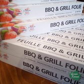 BBQ en Grill folie,  30 meter, 21 micron, extra sterk, extra breed,  professionele kwaliteit aluminiumfolie