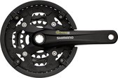 Crankstel Shimano Alivio T4010 9 speed Octalink 175/44x32x22T - zwart