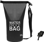 Waterproof Drybag - Drybag 20 Liter - Waterdichte tas – Strandtas - Zwart