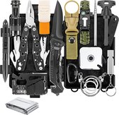 YONO Survival Kit Outdoor - Armband - Zakmes - Zaklamp - Vuurstarter - Kompas en meer - XL Set