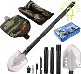 Lilaled - Professionele pioniersschop pioniersschep militaire schop 16 in 1 survival kit