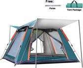 5 personen tent waterdicht uv bescherming 215*215*142cm groen oranje