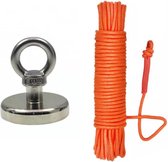 Forcemagneten - Vismagneet 50kg - Inclusief touw