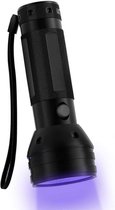 UV Zaklamp Ultraviolet Urine Detector Zaklmap UV Lamp 51 LED Blacklight Aluminium - Zwart