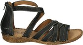 Josef Seibel ROSALIE 53 - Volwassenen Platte sandalen - Kleur: Zwart - Maat: 42