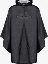 Mountain Peak dames/heren regenponcho - Zwart