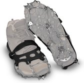 Navaris Antislip Spikes voor Schoenen - Siliconen Schoenspikes voor wandelen en sporten bij sneeuw of ijs - Voor Dames, Heren, Kinderen