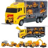 Vrachtwagen - Bouwvrachtwagen - met heftruck- Wals - Bulldozer - Cement wagen - Vrachtwagen