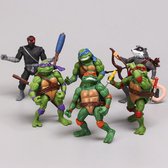 Ninja Turtles Speelgoed -Ninja Actiefiguur - Speelgoed - Figuren Set - Kadoset - Leuke Collectie Actiefiguren - 10/12cm - 6 Stuks - Kerst - Kerstcadeau