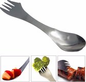 KELERINO. RVS Spork - Survival Outdoor Camping - Vork, Lepel & Mes