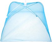 Inklapbare Vliegenkap – 30x30cm – Kanten Design – Pop Up Insecten Net – Blauw