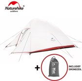 Naturehike® Cloud Up 2 Upgraded - 2 persoons tent - Lichtgewicht tent - Incl. grondzeil - 20D 4000MM - Outdoor - Waterdicht - Hiking & Wandelen