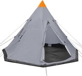 vidaXL Tent 4-persoons grijs