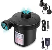 iBright Elektrische pomp - Luchtpomp - Extra krachtig - 12 en 230 Volt - 450 Liter/min - Zwart