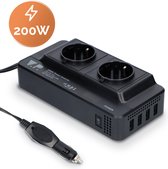 V.P.® Autolader 12V Splitter – Omvormer Auto 12V 230V – Sigarettenaansteker USB Oplader Splitter – Reisstekker Autostekker