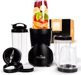 Ocina Mini Blender - Smoothie Maker - Blender To Go - 500W - 9-Delige Set - 4 Bekers - Zwart