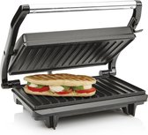 Tristar Contactgrill GR-2650 – Panini grill met anti-aanbaklaag – Zwevend deksel - Zwart