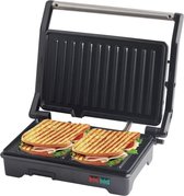 COOK-IT Tosti Apparaat - Contactgrill - Tosti IJzer - 180° Uitklapbaar - Anti-Aanbaklaag - Cool Touch