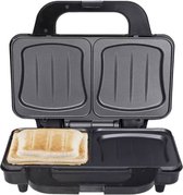 Tristar Tosti-ijzer SA-3060 – Tosti apparaat met anti-aanbaklaag - Cool Touch Sandwichmaker - 900 watt - Zwart