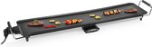 Bakplaat XL voor 10 personen - Smartwares Hollandia BP-2664DBB Gourmetset - Bakplaat elektrisch XL - 90x23 cm - Bakplaat gourmetten - extra lang - 1800 W - Zwart