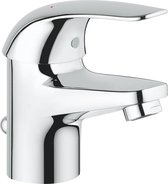 GROHE Euroeco Wastafelkraan - met trekwaste - chroom - 23262000