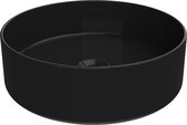 Viidako – Vesii Waskom – Wastafel - Rond – Nano Coating – Mat Zwart – Hoogwaardige afwerking – Trendy design - 40 cm Ø