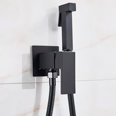 Toilet Bidet - Massief Messing Bidet - Koud en Heet Water - Badkamer Bidet - Shattaf - WC handbidet - Industriële badkamer accessoires - Mat Zwart