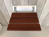 Opklapbare douchestoel Teak-aluminium