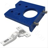 OWO - hulpstuk accessoires voor scharniergaten boor | kastdeur boor | kast deur boor | kastscharnieren | scharnier gat boren | keukenkast | 35mm - 3,5cm | Blauw