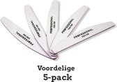 Professionele nagelvijl 5pcs - Moon #100/180 - Top Kwaliteit - Gratis verzending