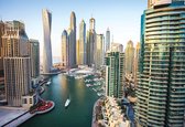 Fotobehang  Dubai City Skyline Marina | XXXL - 416cm x 254cm | 130g/m2 Vlies