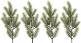 4x Groene kersttakken / dennentakjes 52 cm kerstversiering - Groene kunsttakjes/dennentakken