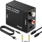 Sounix Digitaal naar Analoog Audio converter DAC - Analoog naar Digitaal converter - Zwart