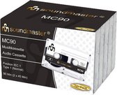 Soundmaster MC905P - Cassettebandjes 90 minuten, bundelverpakking (5 stuks)