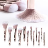 BeauRose Make Up Kwasten Set - Make Up Brush - Oogschaduw - Foundation Kwast - Poeder Kwast - Brush - Make up - Cosmetica - Kwasten Set – Make Up Tasje - 12 Stuks