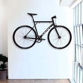 Stamdesign Fietsophangsysteem voor aan de muur -Fiets ophangbeugel- Fietsbeugel-Fietshaah-Fiets ophangen aan de muur-Fietsdrager van eikenhout voor Mountainbike's en electrische fietsen